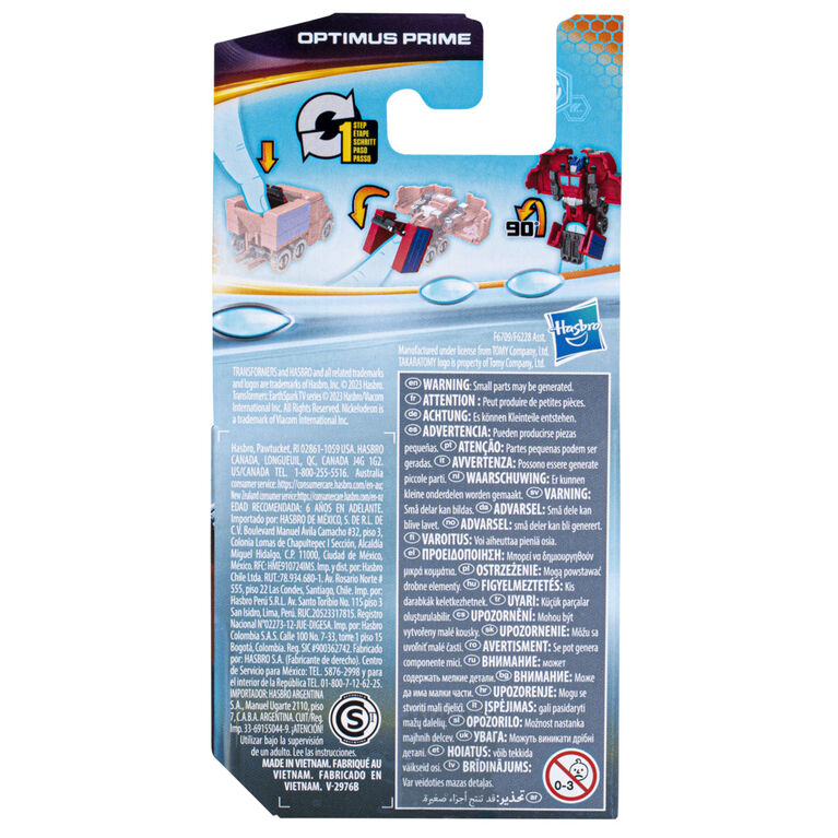 Transformers Toys EarthSpark Tacticon Optimus Prime Action Figure, 2.5-Inch, Robot Toys for Kids Ages 6 and Up