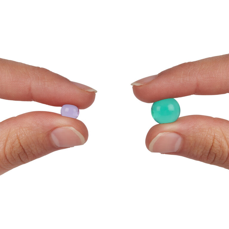 Orbeez, One and Only Micro Mix, Plus de 2 000 mini-billes violettes et 500 billes d'eau bleu turquoise, outil de tri