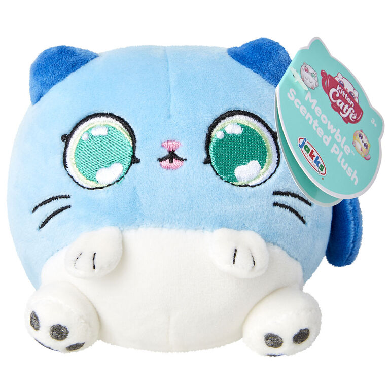 Kitten Catfe Meowble Scented Plush - Blue Gray