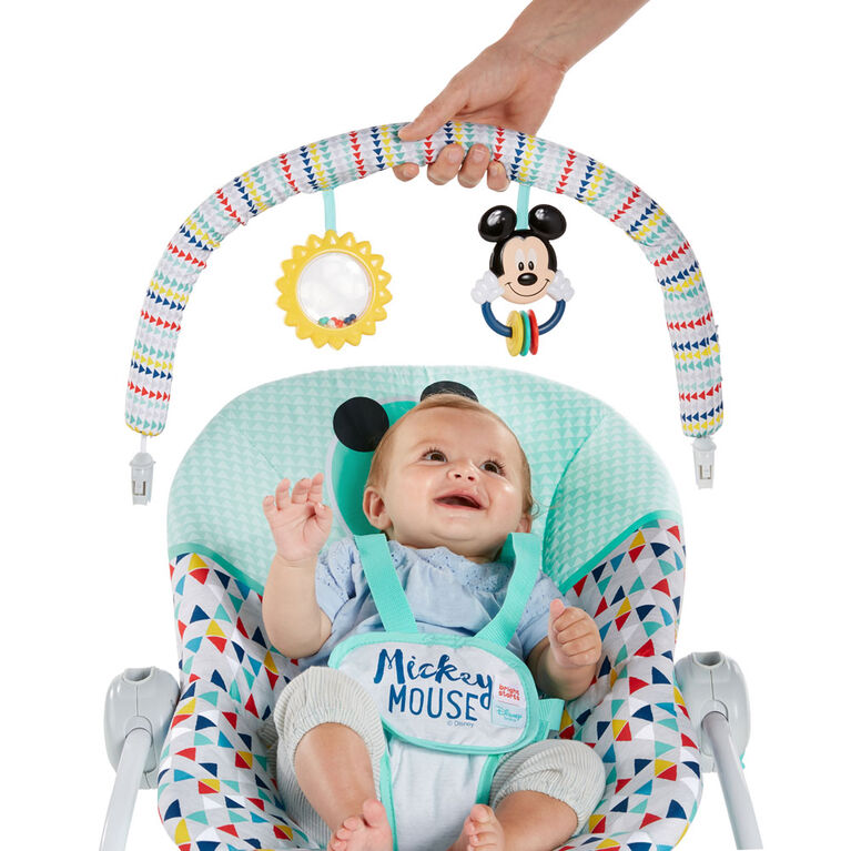 Disney Baby MICKEY MOUSE Happy Triangles Infant to Toddler Rocker