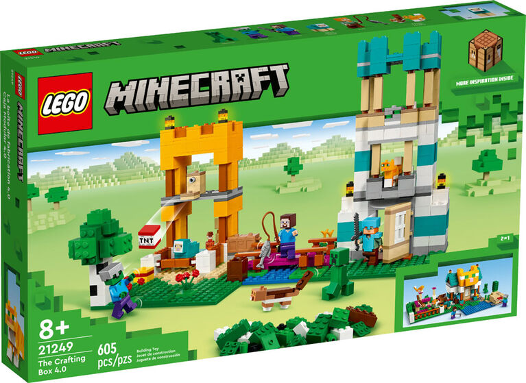 LEGO Minecraft The Crafting Box 4.0 21249 Building Toy Set (605 Pieces)