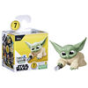 Star Wars The Bounty Collection Series 7, Grogu Mini Action Figure, Lightsaber Inspection Pose, 2.25 Inch-Scale