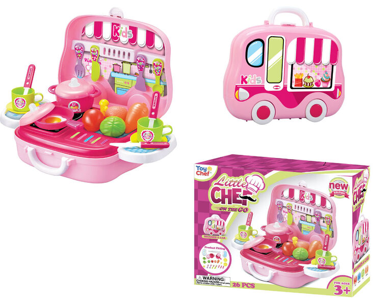 Toy Chef Children's Portable Mini Toy Kitchen Set