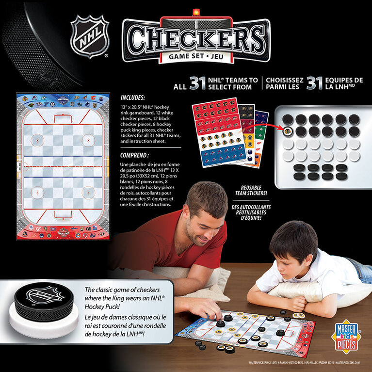 Masterpieces Puzzle Company NHL League jeu de dames