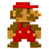 Nintendo-  Nintendo 2.5" Limited Articulation Wave 5- 8 bit Mario
