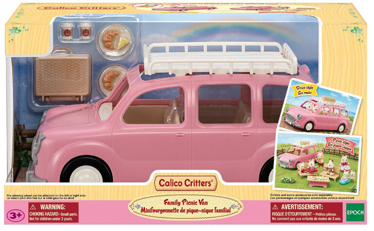 Calico Critters Family Picnic Van, Toy Vehicle for Dolls with Picnic Accessories