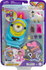 Polly Pocket Playset, Minions Compact with 9 Accessories, 1 Doll, 2 Minions and Unicorn Toy