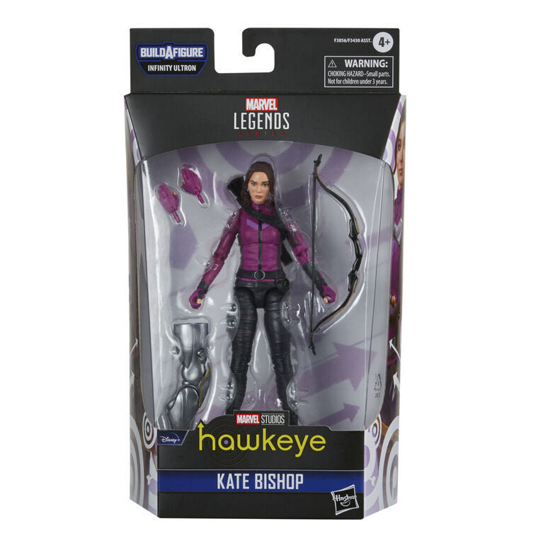 Marvel Legends Series MCU Disney Plus Kate Bishop Hawkeye Series Action Figure 6-inch Collectible Toy, 3 Accessories, 1 Build-A-Figure part