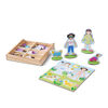 Melissa & Doug Best Friends Magnetic Dress-Up Wooden Dolls Pretend Play Set - English Edition