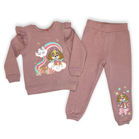 Ensemble de jogging 2 pi&egrave;ces PW-TG Paw Patrol - Rose 2T