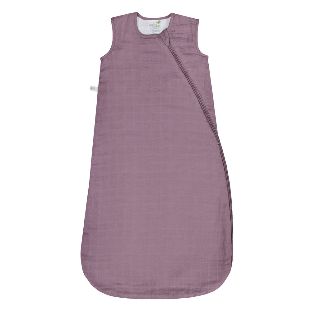 Perlimpinpin-Muslin sleep bag 1.5 TOGS-Plum-6-18m