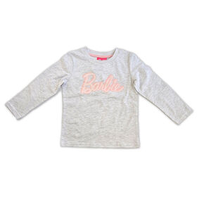 T-shirt à manches longues Barbie - Gris clair 3T
