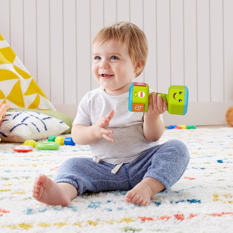 Fisher-Price - Rires et Éveil - Haltère Countin 'Reps