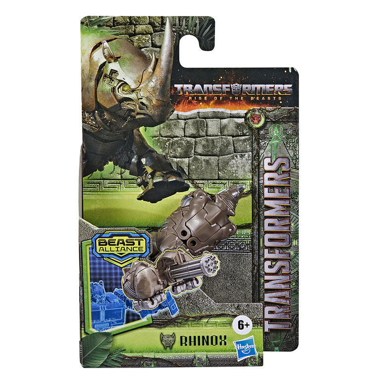 Transformers: Rise of the Beasts Movie, Beast Alliance, Beast Battle Masters Rhinox Action Figure, 3-inch