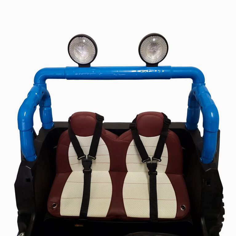KIDSVIP Licensed Sport MX 2x12V 4x4 Kids Ride-On 2-Seater UTV Buggy - Grey - English Edition