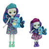 Enchantimals Patter Peacock & Flap Sister Dolls and Piera Peacock & Feather