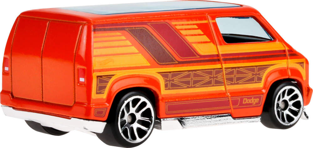 Hot Wheels 77 Dodge Van 1:64 Scale Die-Cast Toy Van, Surf's Up-Themed Vehicle