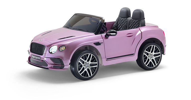 Bentley porteur de 12 volts - rose - Notre exclusivité