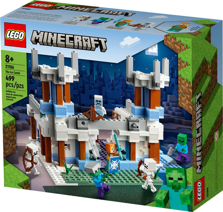 LEGO Minecraft The Ice Castle 21186 Building Kit (499 Pieces)