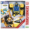 Transformers Toys Battle Call Officer Bumblebee 10 Inch Converting Action Figure, Toys for Kids Ages 6 and Up