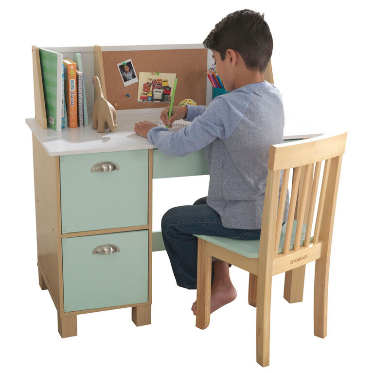 Study Desk with Chair- Mint