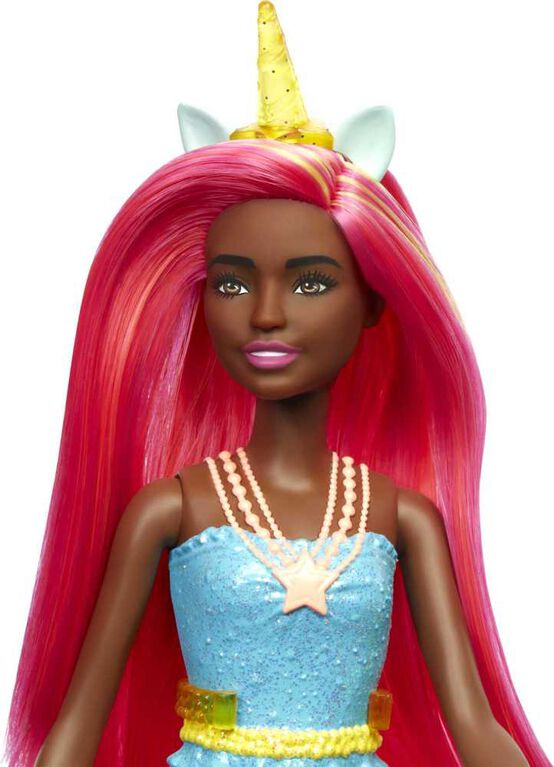 Barbie Dreamtopia Unicorn Doll in Rainbow Look, Toy for 3 Year Olds and Up