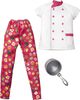 Barbie Fashion Pack, Career Chef Doll Clothes for Barbie Doll with 1 Outfit & 1 Accessory