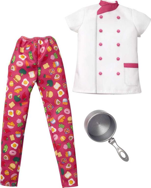 Barbie Fashion Pack, Career Chef Doll Clothes for Barbie Doll with 1 Outfit & 1 Accessory