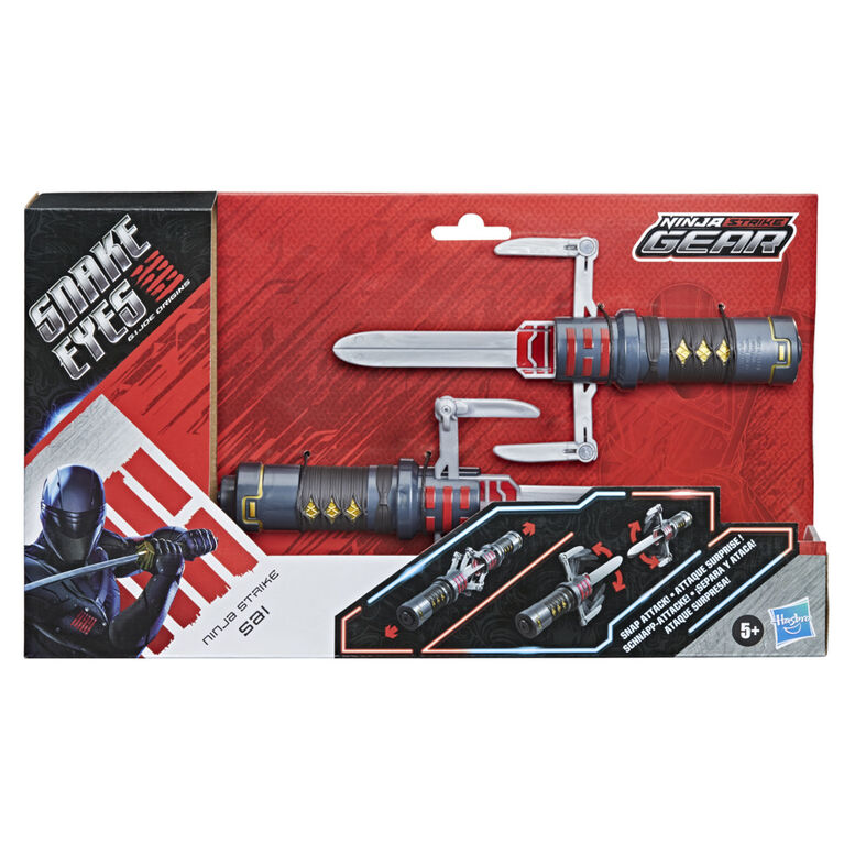 Snake Eyes: G.I. Joe Origins, Ninja Strike Gear, Sai Ninja Strike avec attaque surprise, article de déguisement