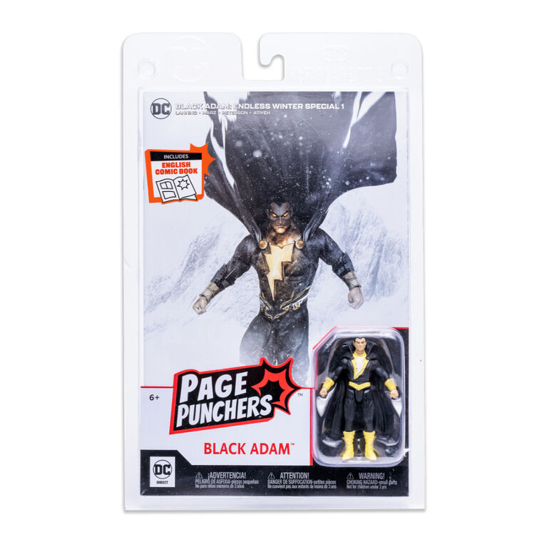 Page Punchers - Black Adam 3" Figure avec Comic