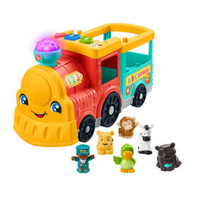 Fisher-Price - Little People - Le grand train des animaux ABC - Version anglaise et française