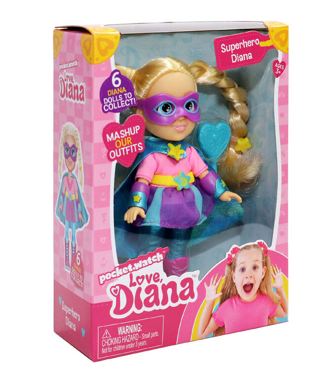 Love, Diana - 6" Superhero Diana Doll - English Edition