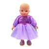 Purple Glitter Dress, and Shoes for 36cm Doll