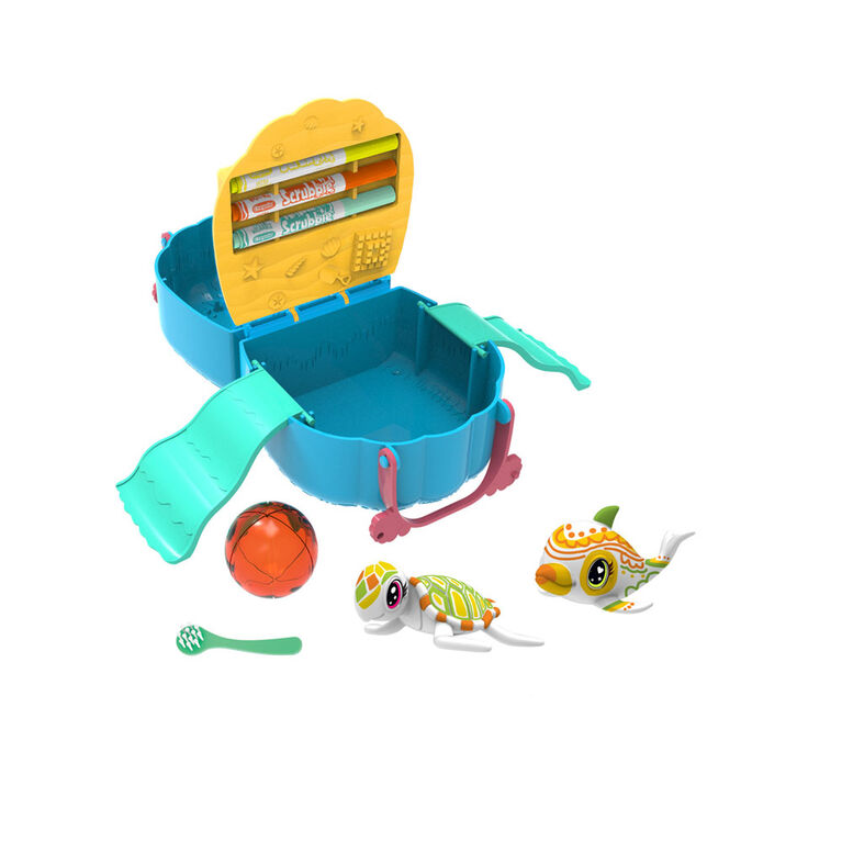 Ensemble de jeu Scribble Scrubbie avec coquillage de toilettage Crayola