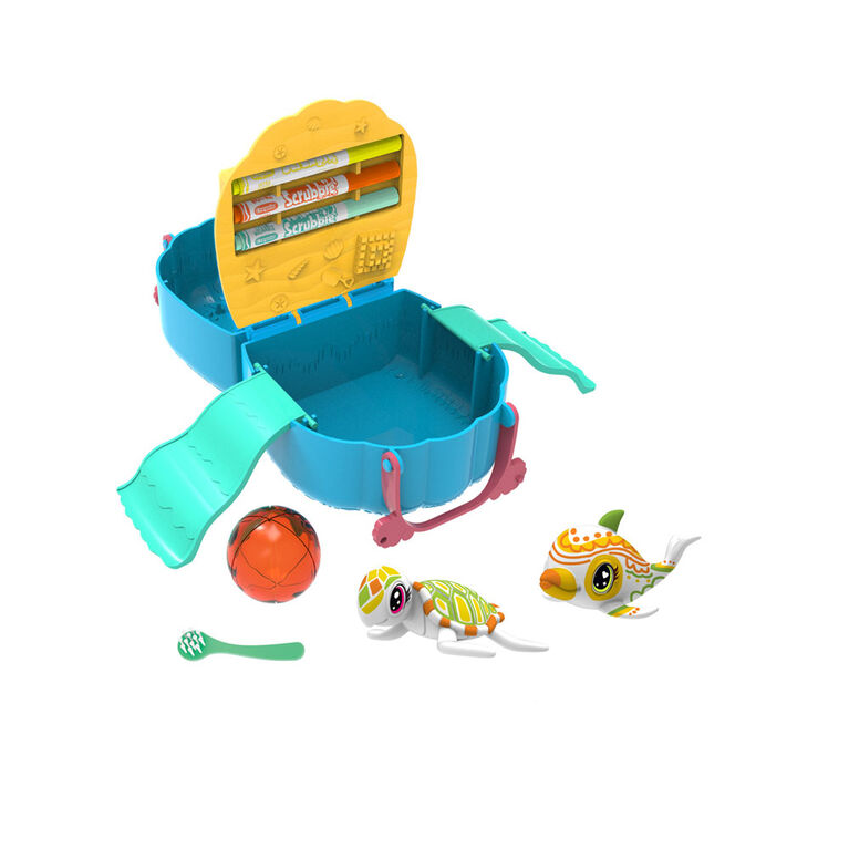 Crayola 918674.006 Washimals Ocean Pets Seashell Splash Playset 6s