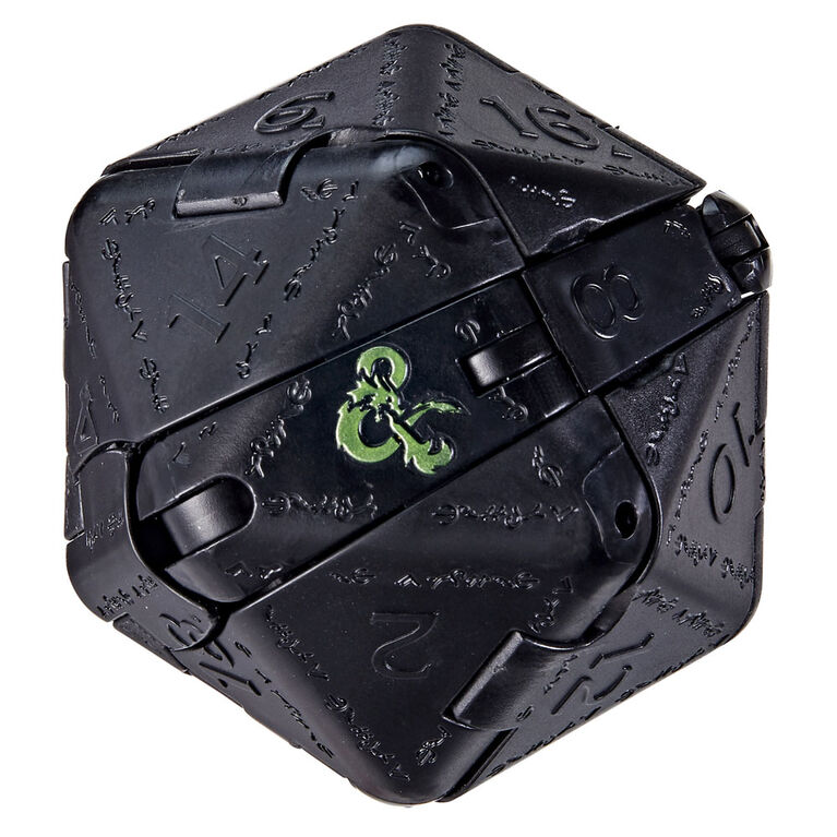 Dungeons et Dragons L'Honneur des voleurs, monstre-dé Dicelings DetD, figurine de collection dragon noir Rakor convertible en d20 géant
