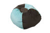 Fauteuil poire pour enfants de Comfy Kids - Bleu/Espresso