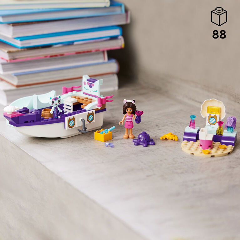 LEGO Gabby & MerCat's Ship & Spa 10786 Building Toy Set (88 Pieces)