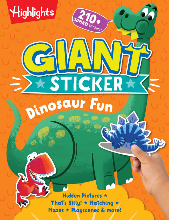 Giant Sticker Dinosaur Fun - English Edition