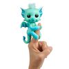 Fingerlings - Glitter Dragon - Noa (Green with Blue) - Interactive Baby Collectible Pet
