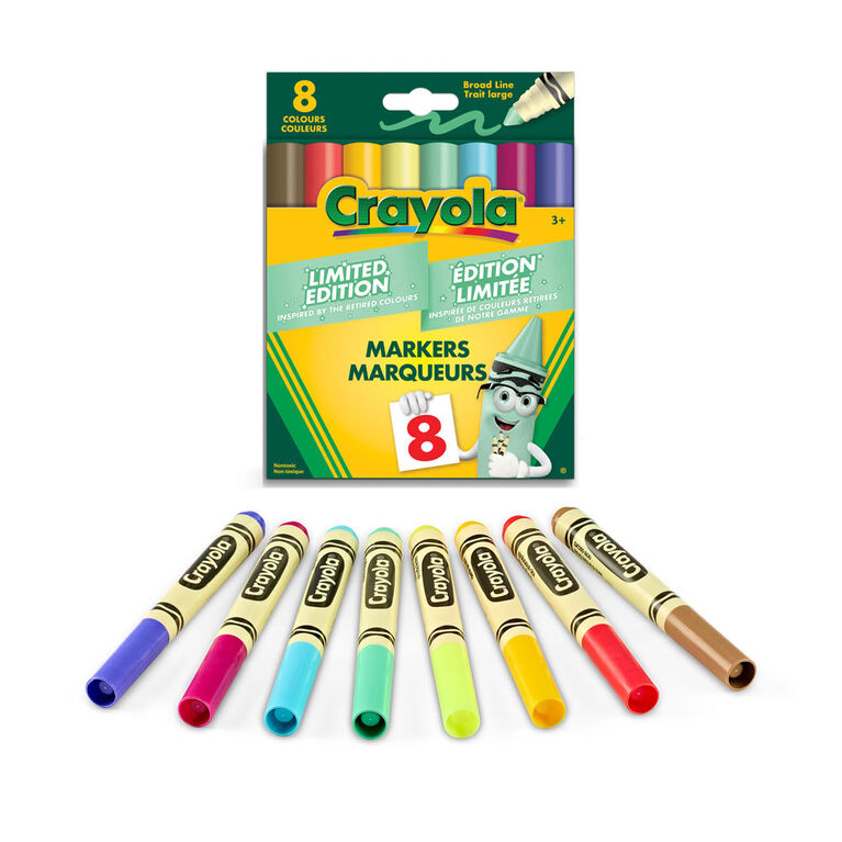 Crayola Limited Edition Broad Line Markers, 8 Count