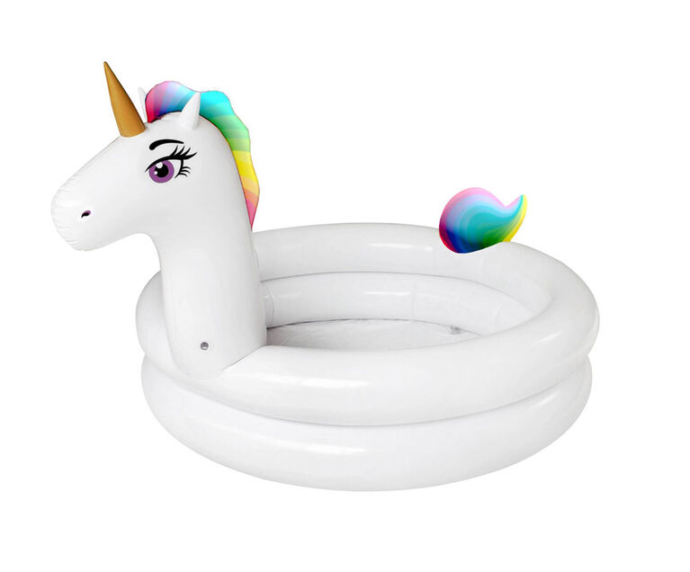 Splash Buddies Kids Unicorn Portable Inflatable Pool