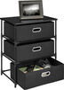 Altra 3 Bin Storage End Table, Black