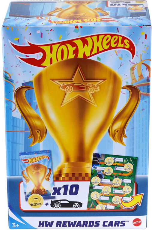 Hot Wheels - Véhicules Récompense - Boîte de 10, échelle 1:64