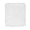 Signature Mode Bébé Couverture en peluche striée : blanc