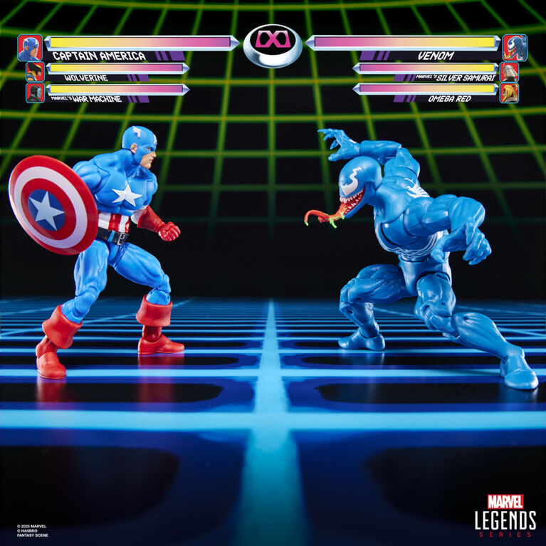 Marvel Legends Series Gamerverse Captain America vs Venom Action Figure Collectibles Marvel Legends Series Gamerverse Captain America vs Venom Action Figure Collectibles