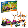 LEGO City La camionnette de cascade et le défi des cercles de feu 60357 Ensemble de jeu de construction (479 pièces)