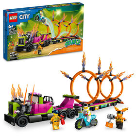 LEGO City La camionnette de cascade et le défi des cercles de feu 60357 Ensemble de jeu de construction (479 pièces)