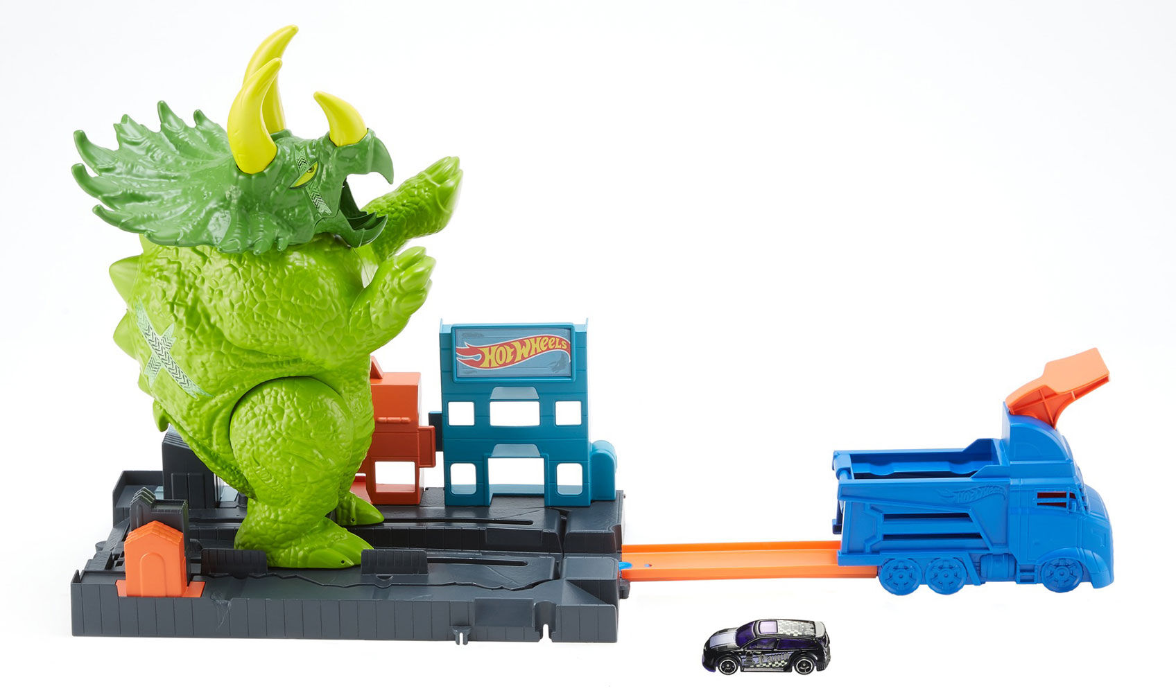 Hot Wheels City Smashin Triceratops Vehicle Mattel GBF97