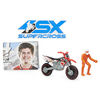 Supercross, Moto authentique de Kevin Windham en métal moulé à l'échelle 1:24 avec figurine motocycliste, pour les enfants et les collectionneurs